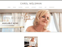 Tablet Screenshot of carolwelsman.com